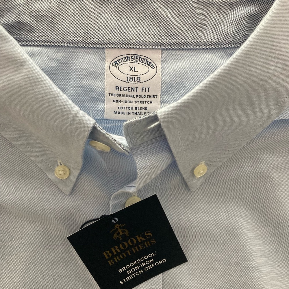 Brooks Brothers - Men’s XL Button Down Oxford in Light Blue - NWT